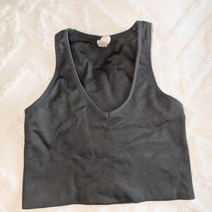 90 Degree By Reflex Dark Gray Tank Top